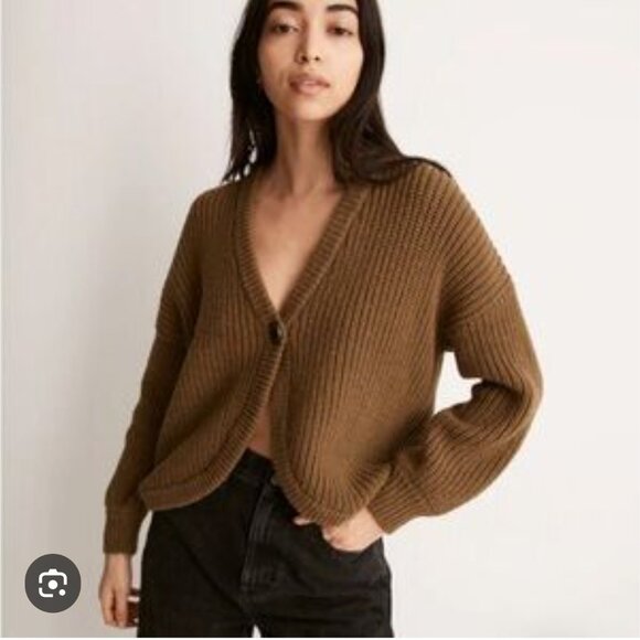 Madewell Tan Cardigan - Picture 1 of 6